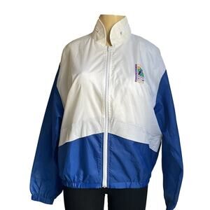 Vintage Y2K Holland America Line Windbreaker NWT 90s Cruise Jacket Large